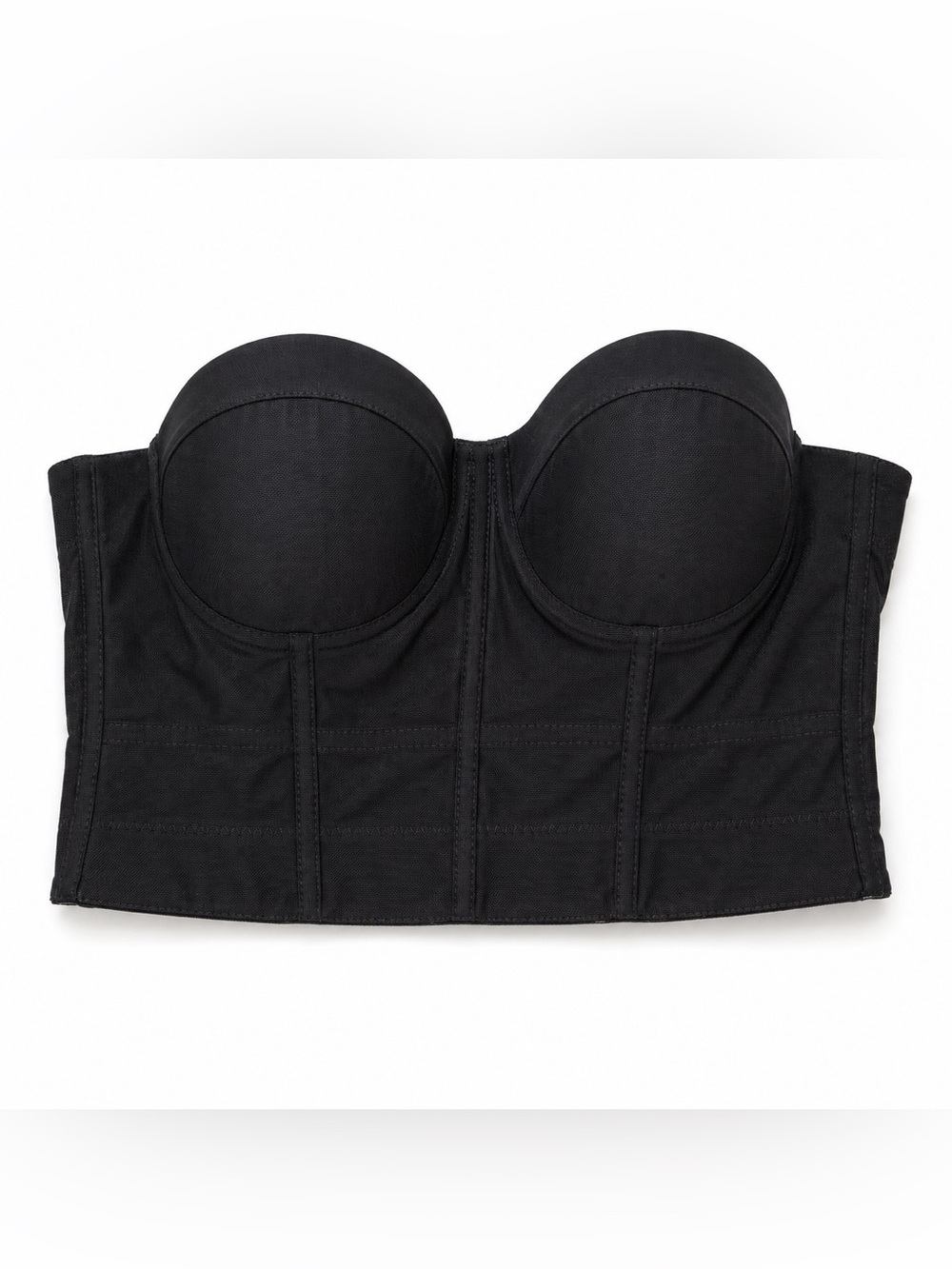 Black Strapless Corset Bustier Top | Size 36/80